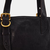 Bolso shopper en piel negra