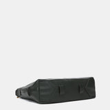 Green leather shoulder bag