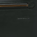 Green leather shoulder bag