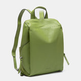 Mochila en piel verde