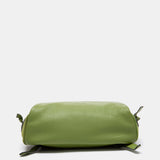 Mochila en piel verde