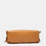 Bolso de mano en piel cognac