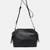 Bandolera en piel negra