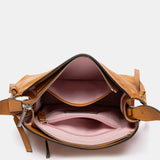 Bandolera en piel cognac