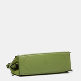 Bandolera en piel verde