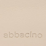 Beige leather and suede crossbody bag