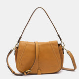 Cognac leather crossbody bag