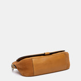 Cognac leather crossbody bag