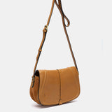 Cognac leather crossbody bag
