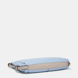 Light blue leather multifunctional bag