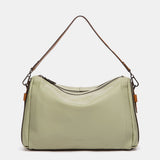 Grüne Umhängetasche aus Leder