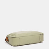 Grüne Umhängetasche aus Leder