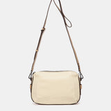 Umhängetasche aus beigem Leder