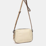 Umhängetasche aus beigem Leder