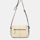 Umhängetasche aus beigem Leder