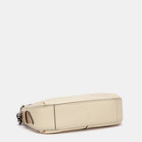 Umhängetasche aus beigem Leder