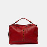 Bandolera en piel rojo