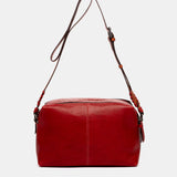 Bandolera pequeña en piel roja