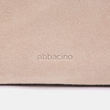 Bandolera en piel y serraje beige