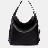 Bolso multifuncional en piel negra