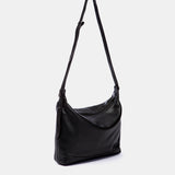 Bandolera grande en piel negra