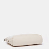 Bandolera grande en piel beige