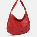 Bolso de hombro pequeño en piel rojo