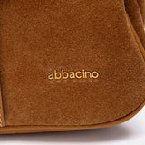 Bolso de hombro en serraje cognac
