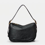 Bolso de mano en piel negro