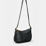 Bolso de mano en piel negro