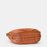 Bolso de mano en piel  cognac