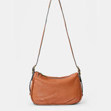 Bolso de mano en piel  cognac