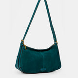 Bolso de hombro en serraje azul