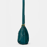 Bolso de hombro en serraje azul