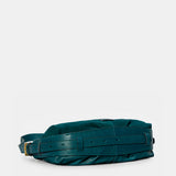 Bolso de hombro en serraje azul