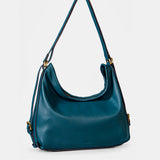 Bolso multifuncional en piel azul
