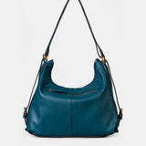 Bolso multifuncional en piel azul