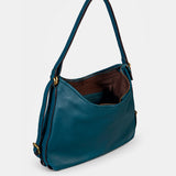 Bolso multifuncional en piel azul
