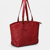 Shopper en piel rojo