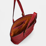 Shopper en piel rojo