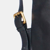 Rucksack aus schwarzem Leder.
