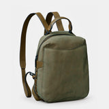 Mochila en serraje verde