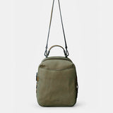 Mochila en serraje verde