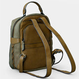 Mochila en serraje verde