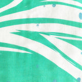 Women's viscose scarf with abstract print in turquoise