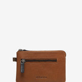 Men's leather wallet in cognac