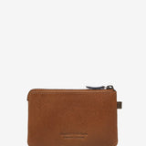 Men's leather wallet in cognac