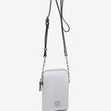 Grey Satin Damen Mobilfunkbeutel