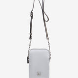 Grey Satin Damen Mobilfunkbeutel