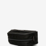 Women's toiletry bag in black recycled materials